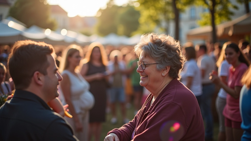 Community members gathering at cultural festivals